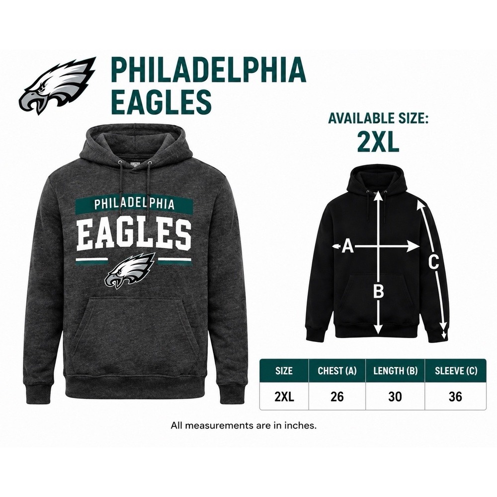 NFL APPAREL Philadelphia Eagles JACKET Hoodie 2XL